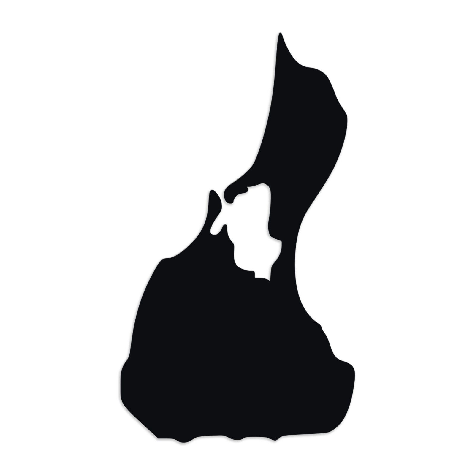Block Island Vinyl Decal – Rhode Island Map Outline Sticker – Car Truck RV Boat