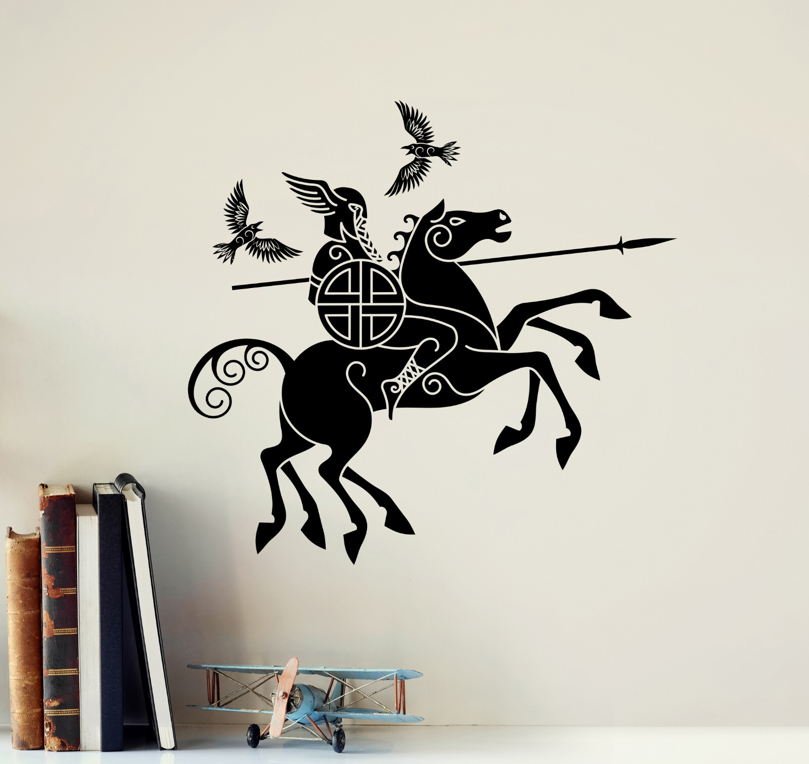 Vinyl Wall Decal Odin Viking Scandinavian God Valhalla Norse Sticker (ig6314)