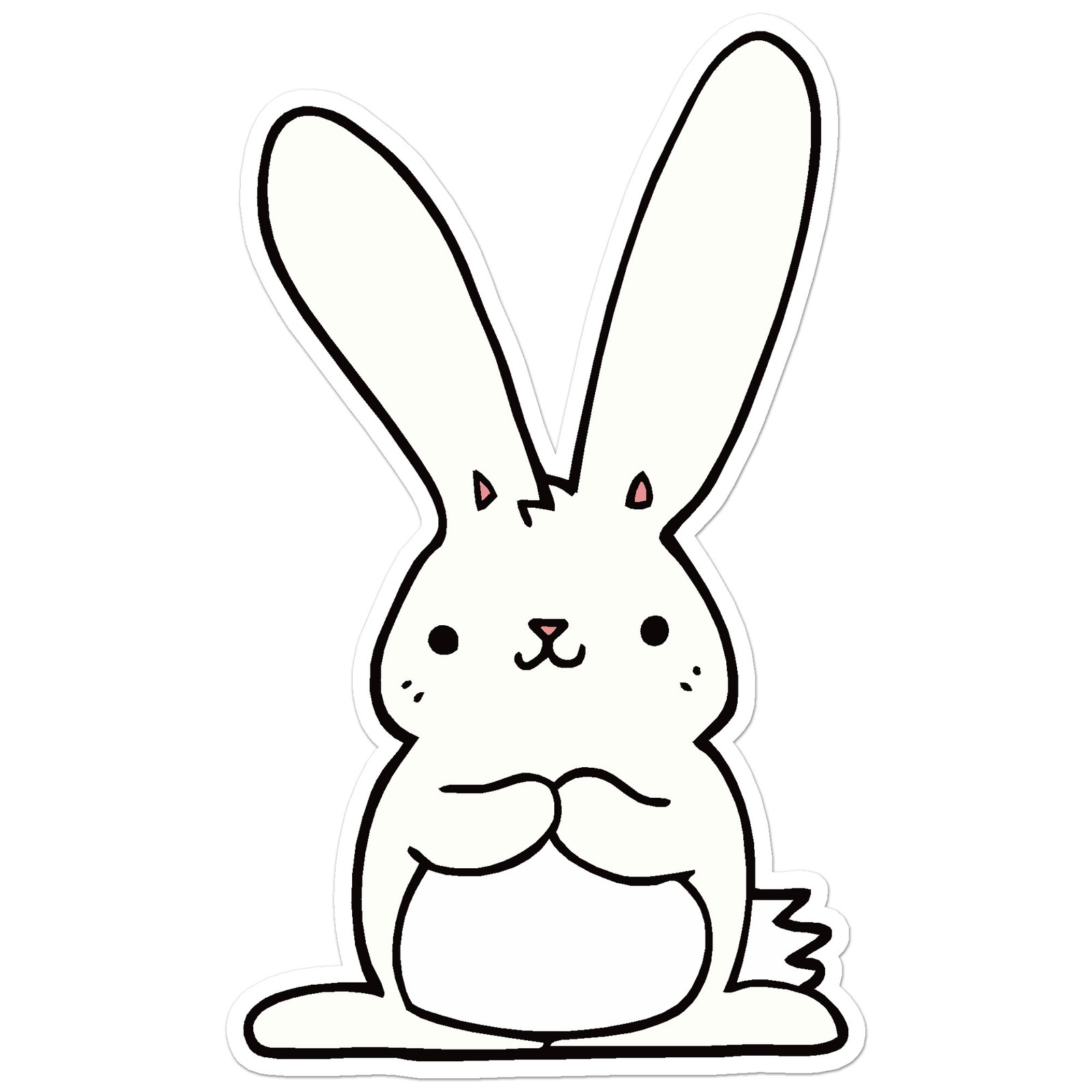 Cute Bunny Rabbit – Vinyl Decal Sticker – Car Window Laptop – ebn7670