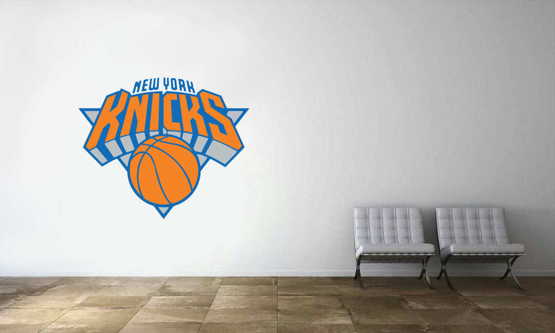 New York Knicks Logo Wall Decal NBA Basketball Decor Sport Mural Vinyl Sticker