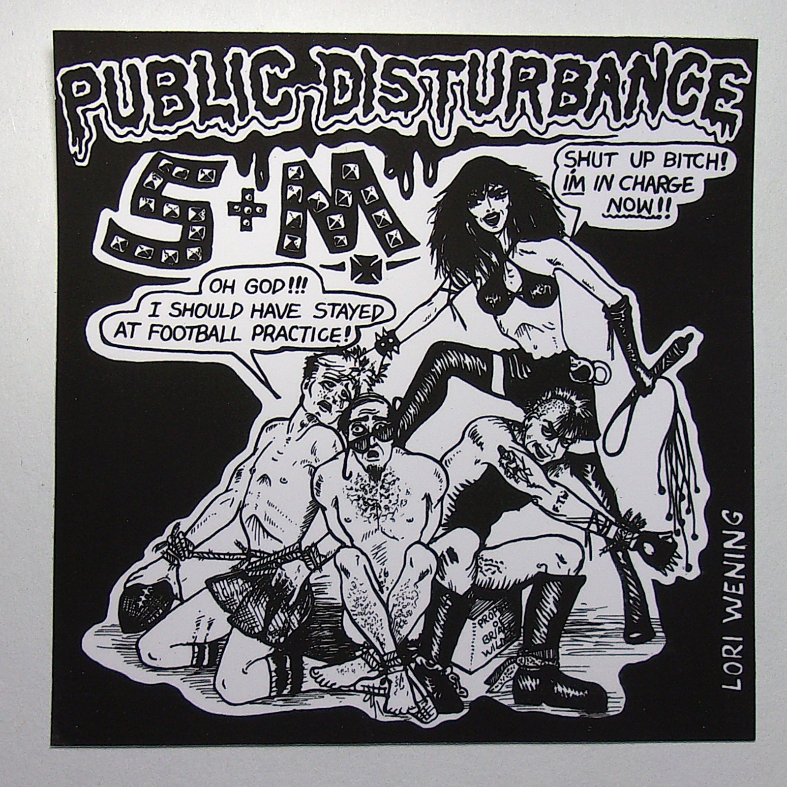 Punk Rock Sticker – Public Disturbance Muth Records Ramones Dead Kennedy’s Fear