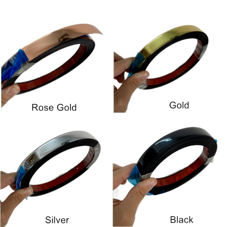 1 Roll Self-Adhesive Tile Seam Tape Wall Ceiling Mould Strip Furniture Trim Line