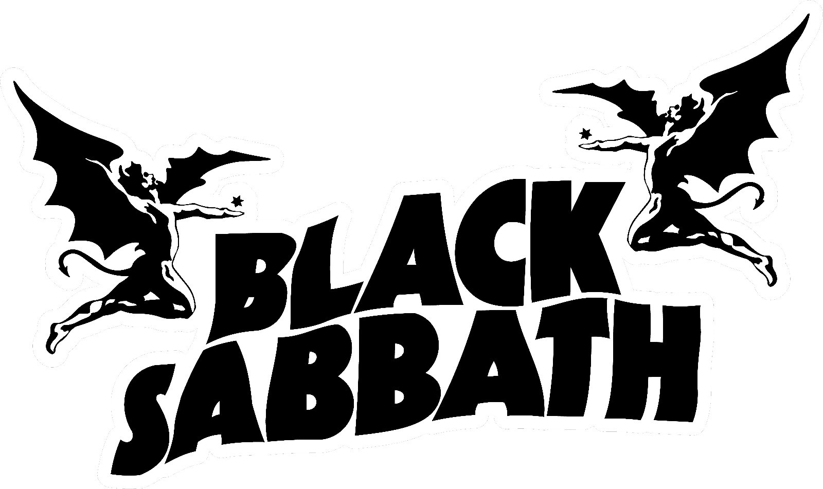 Black Sabbath Vinyl Wall logo Decal Sticker Heavy Metal Rock Band Ozzy Various