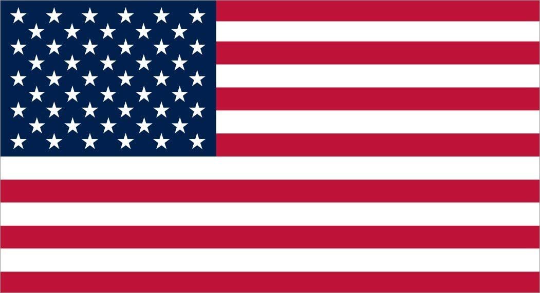 New American US Flag United States Vinyl Decal Sticker 3″ Wide X 1.5″ tall