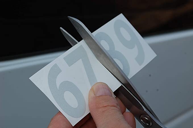 1-10 Numbers Matte Black Sticker Vinyl Decals 1″ – 10″ Set Of 10 (V652)