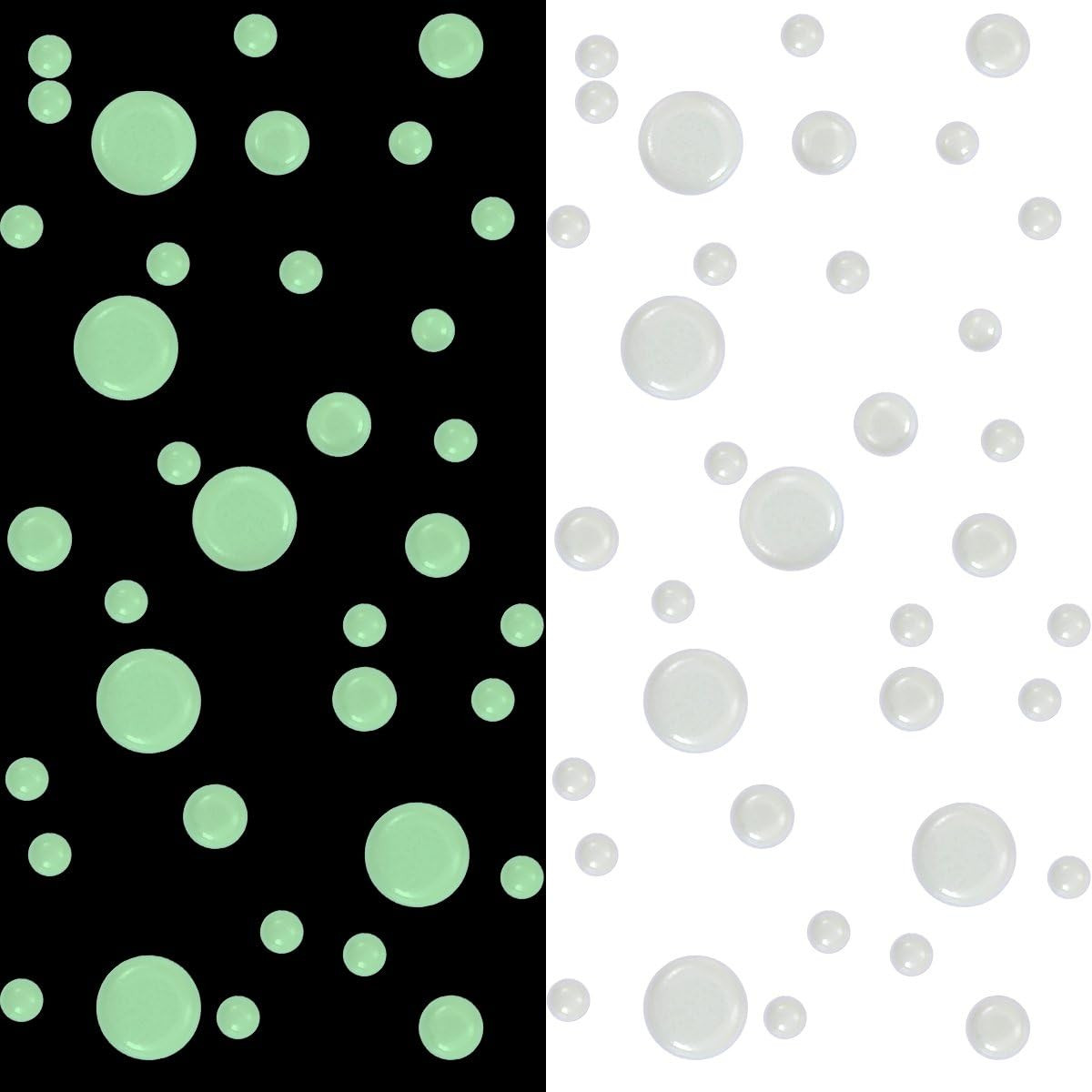Realistic 3D Domed Glow in the Dark Stars,606 Dots for Starry Sky, Home Decor St