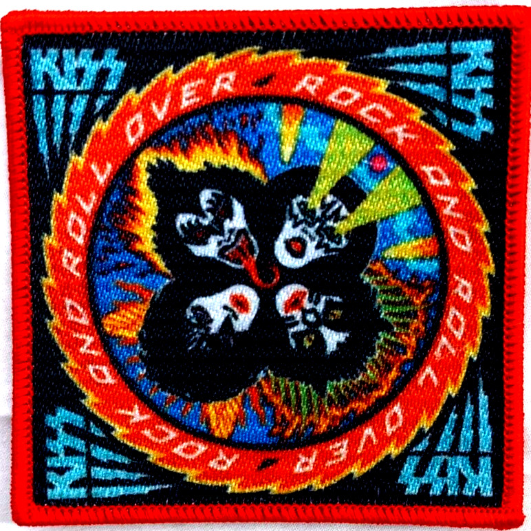 Kiss Rock N Roll Over Patch Licensed 4″ x 4″ Ace , Gene, Paul ,Peter