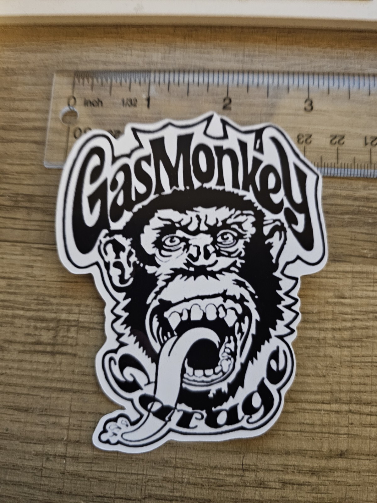 Gas Monkey Garage Black And White Vinyl Sticker