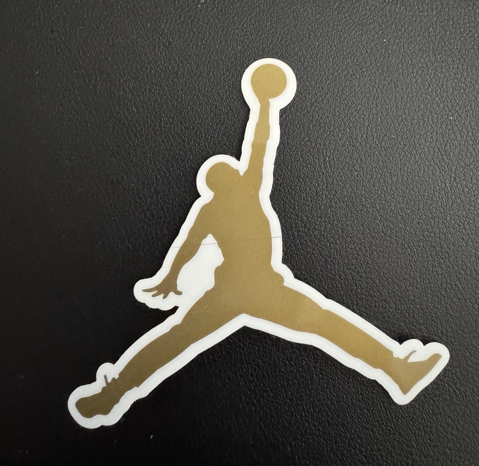 Authentic Air Jordan Jumpman Sticker (Approx 3.5″ x 3.5″) Nike Gold Flight Logo