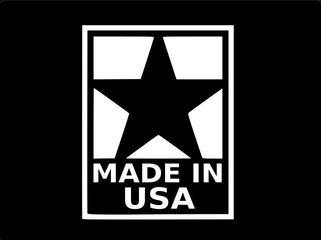MADE IN THE USA American Vinyl Decal Car Wall Window Sticker CHOOSE SIZE COLOR