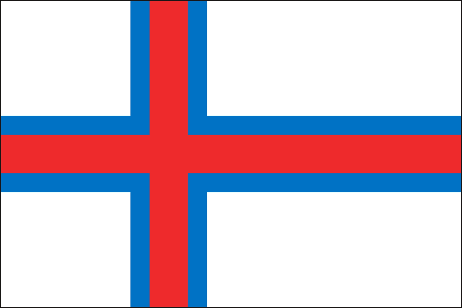 Faroe Islands Flag Vinyl Decal / Sticker ** 5 Sizes **