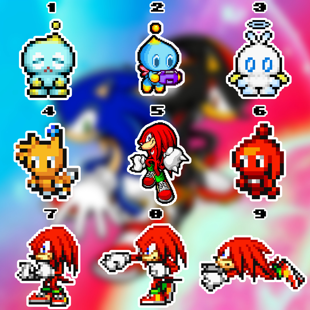 Sonic the Hedgehog Waterproof Vinyl Stickers Set 5