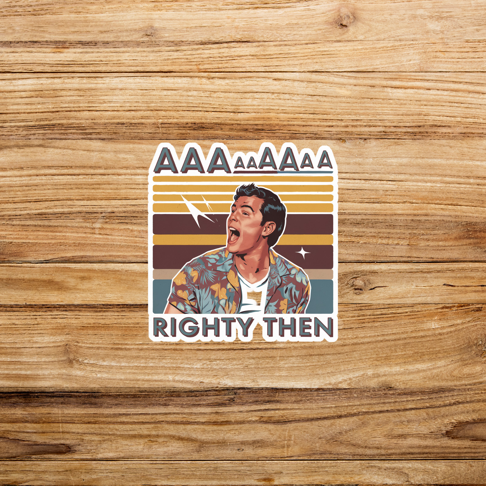 Ace Ventura Righty Then Funny 90s Movie Quote Retro Sticker #1441