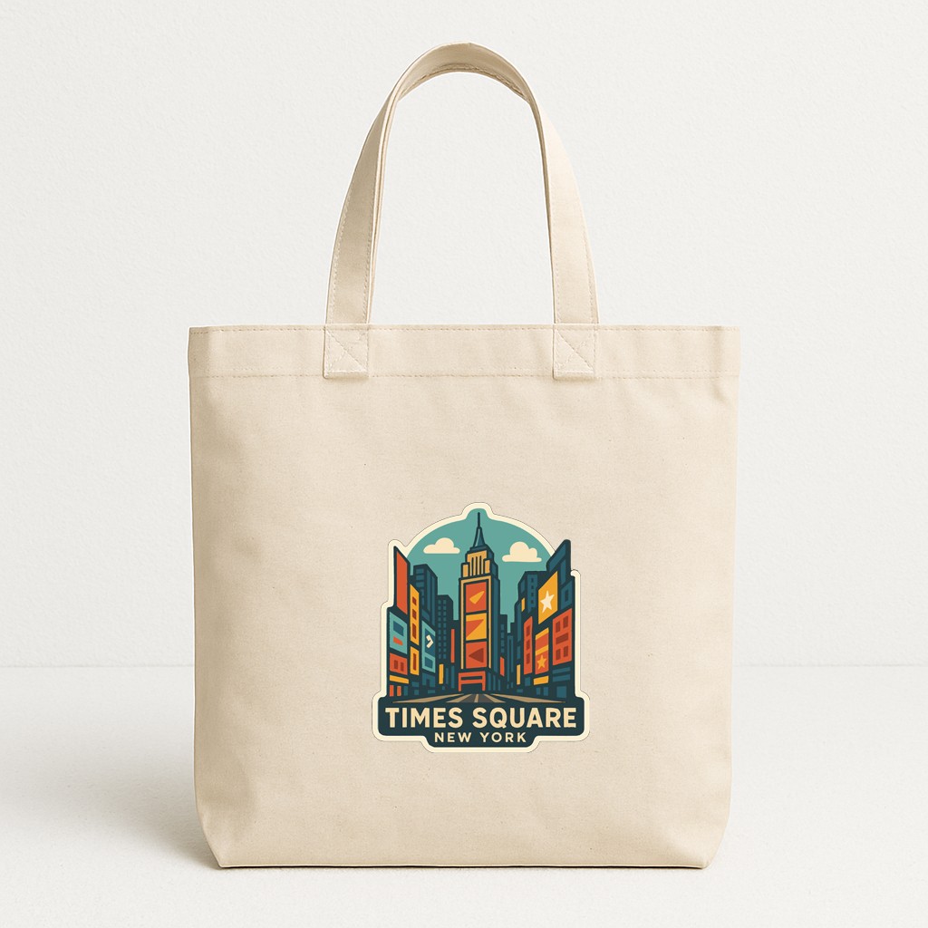 Times Square New York Iron On Heat Transfer Vinyl HTV Die-Cut Symbolic Landmark