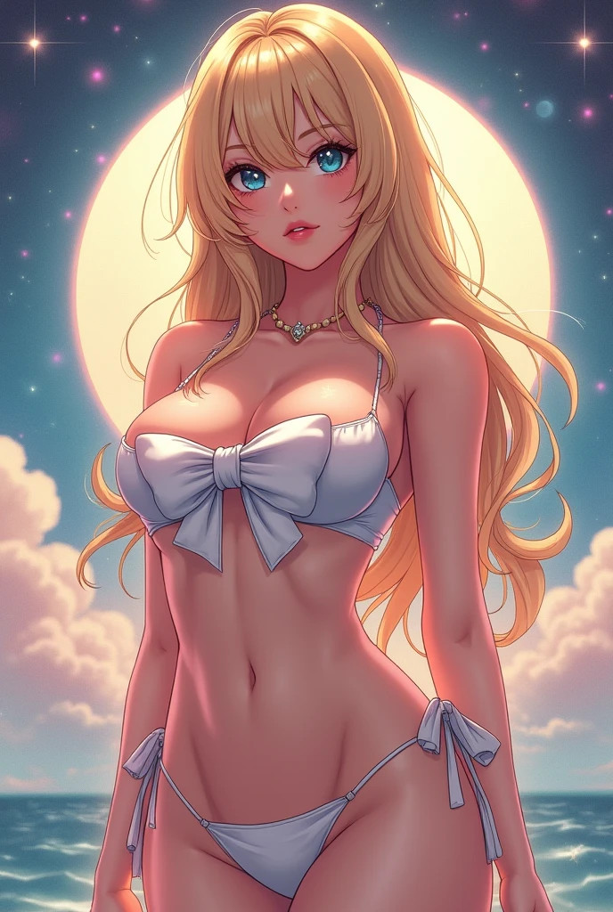 Pinup girl sticker vinyl decal anime busty sexy blonde lingerie bikini gamer