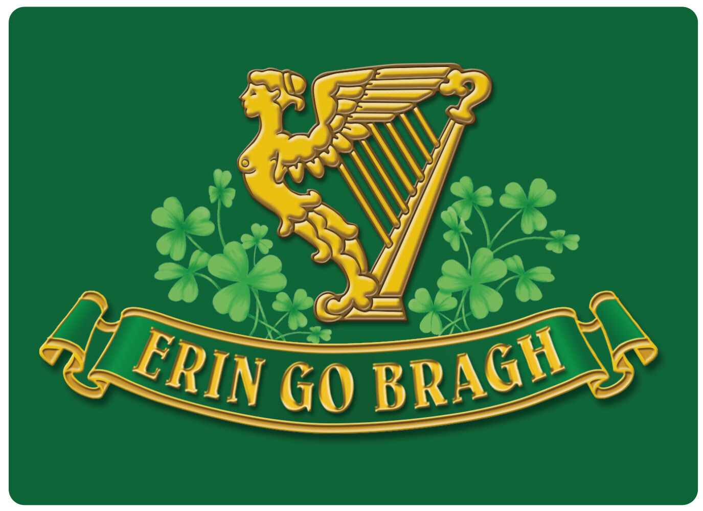 Erin Go Bragh Flag Ireland Irish Decal Sticker