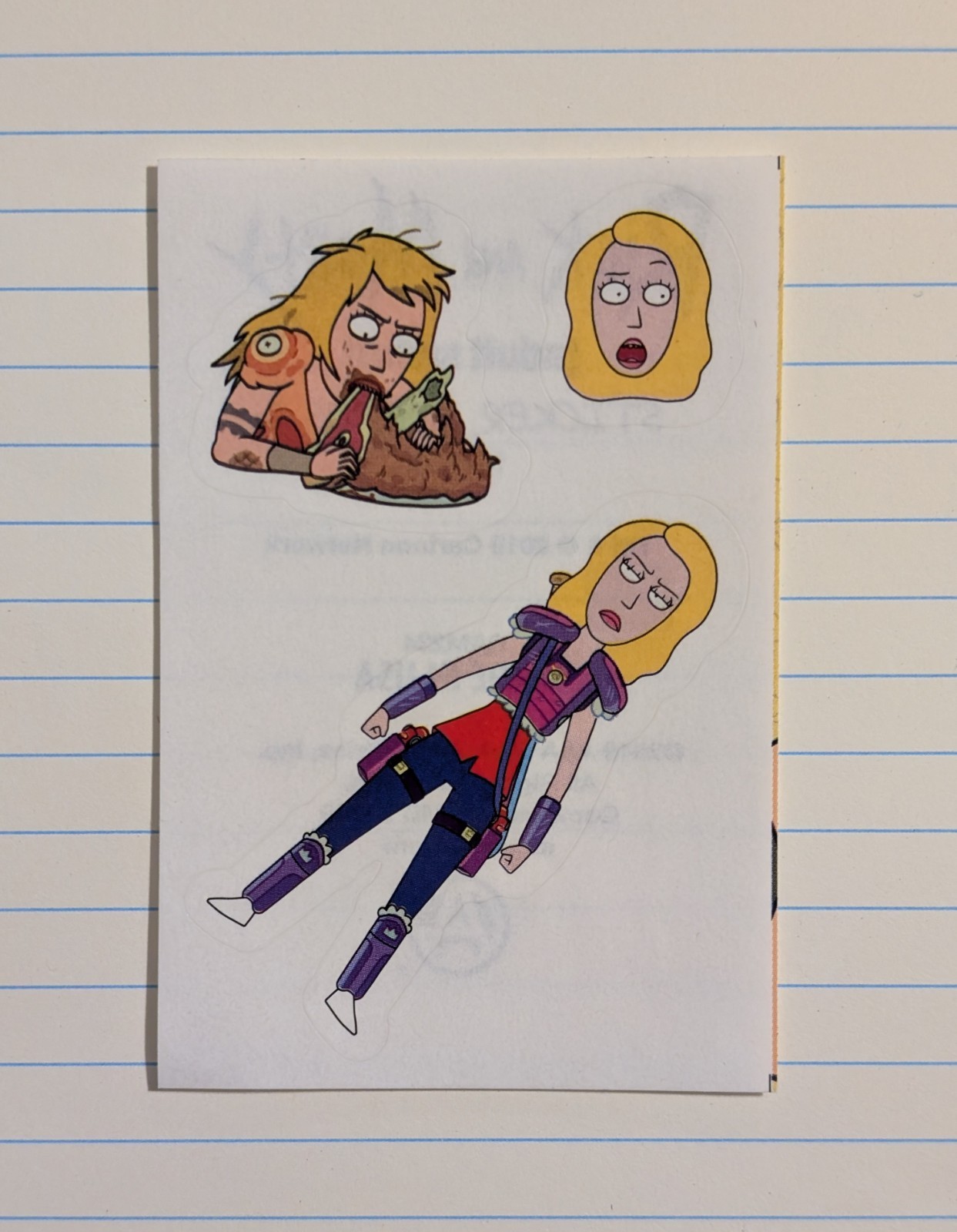 Rick & Morty Vending Sticker – 2019 Adult Swim Cartoon Network – Beth Smith