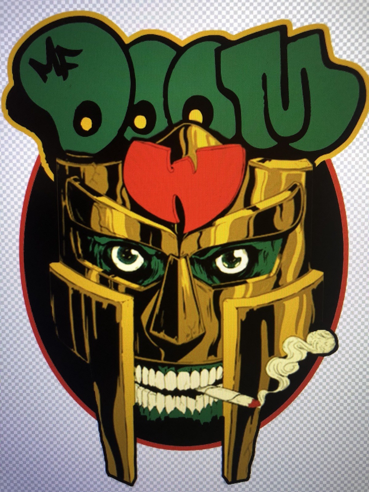 MF DOOM Vinyl Decal Sticker 6.6” Tall X 5” Wide (WU-TANG, Operation Doomsday)