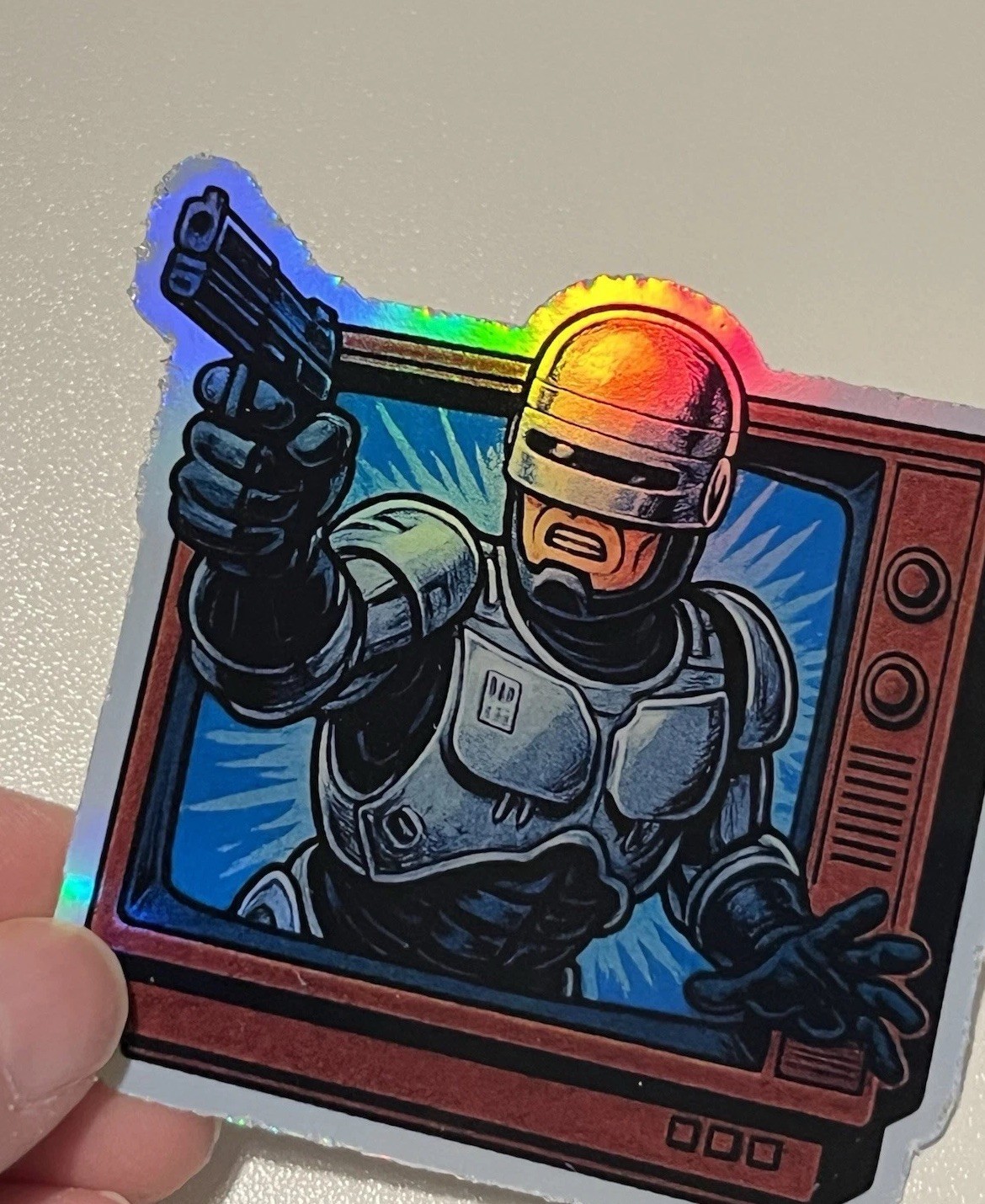 RoboCop 3 Inch Waterproof Vinyl Holographic Sticker