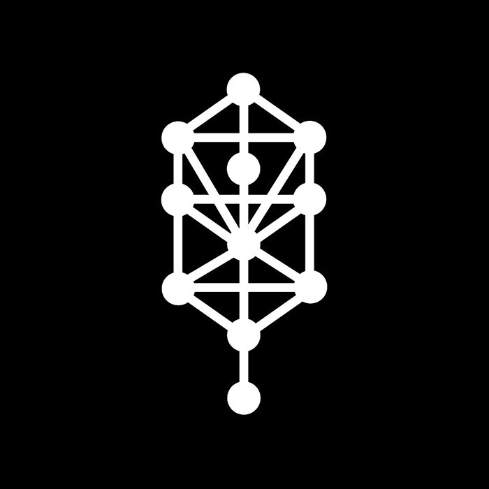 Tree of Life Vinyl Sticker Decal Kaballah Religious Diagram Symbol
