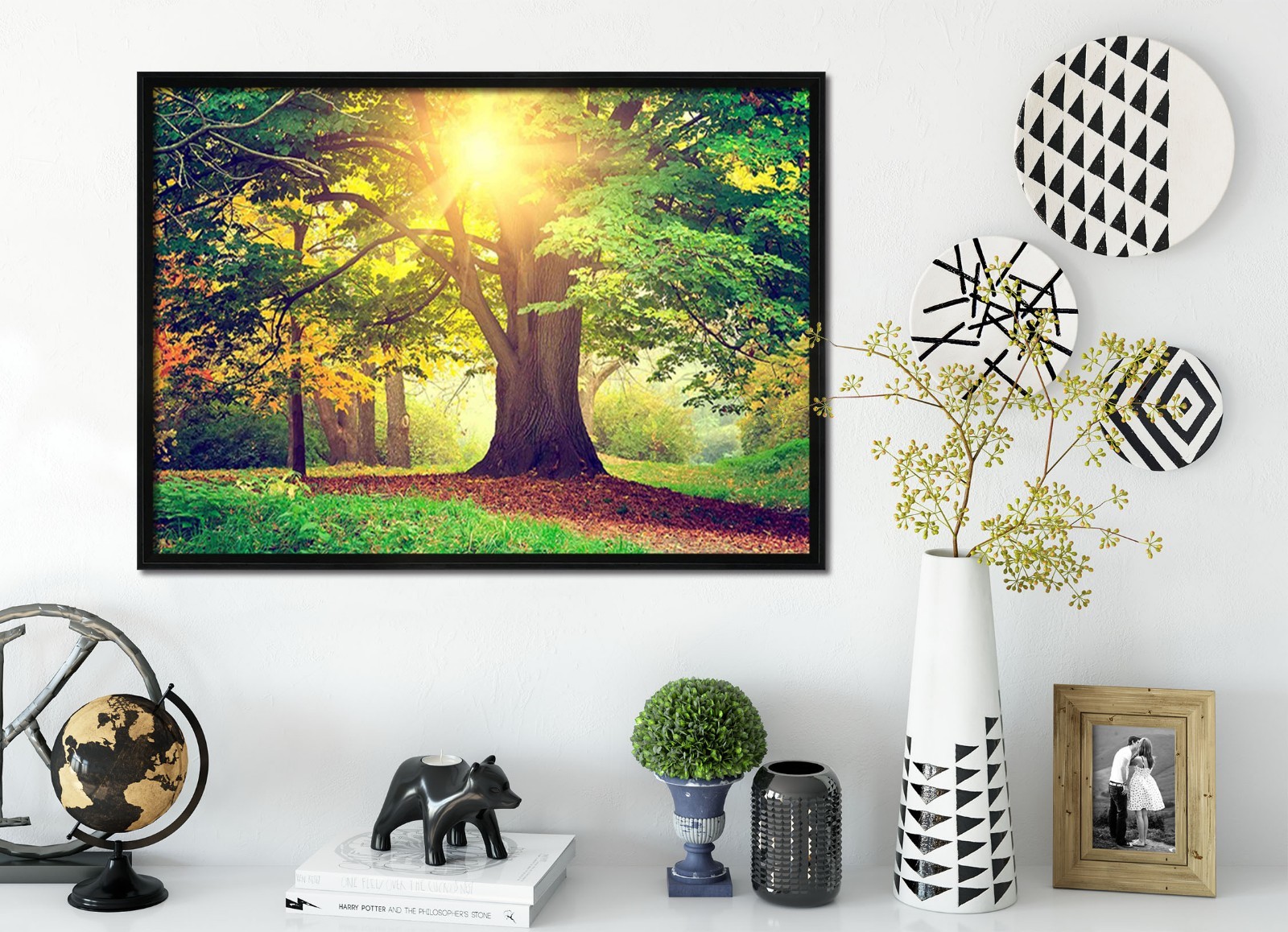 3D Sunshine Tree 622 Framed Poster Home Decor Print Painting Art AJ WALLPAPER