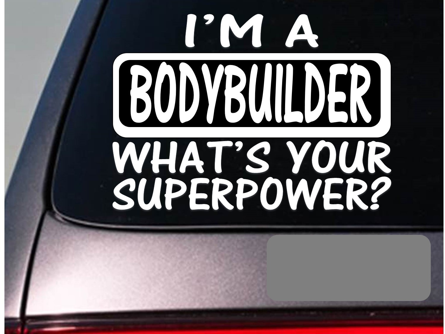 I’m a bodybuilder sticker decal *E171* weightlifting fatloss muscle protein