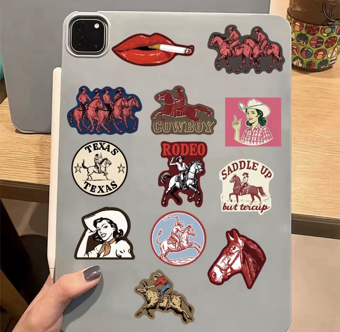 Western Cowboy Style 50pc Stickers Matte Western Cowgirl Stickers FREE SHIPPING