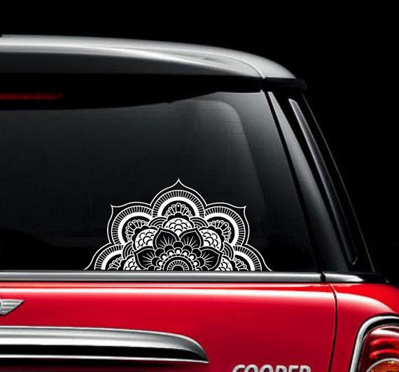 Mandala Car Decal Vinyl Sticker Decals Window Truck Lotus Flower Decor ZX279