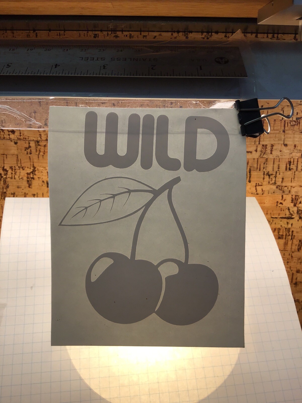 Wild Cherries -WHITE – Vinyl Sticker Decal – MM4.1276