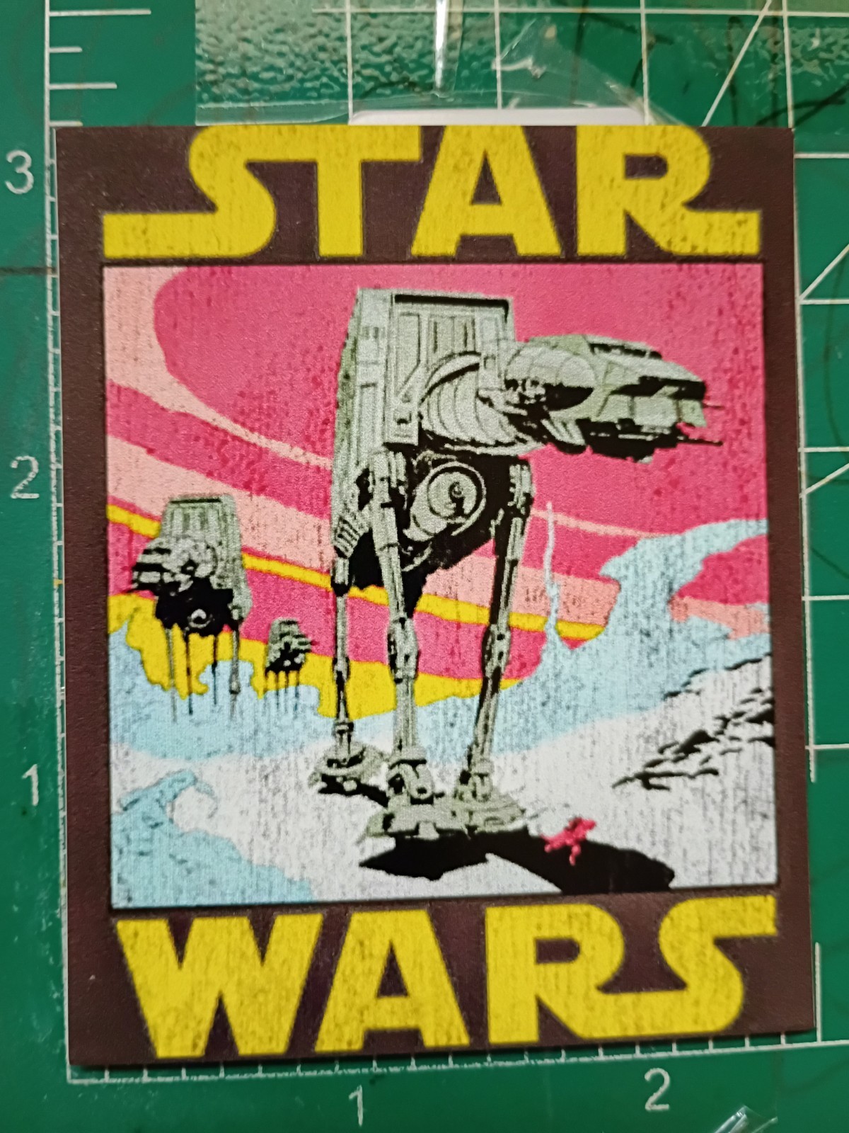 STARWARS STICKER X AT-AT STICKER X VYNIL HIGH GLOSS SQUARE STICKER X 3X2 INCH ST