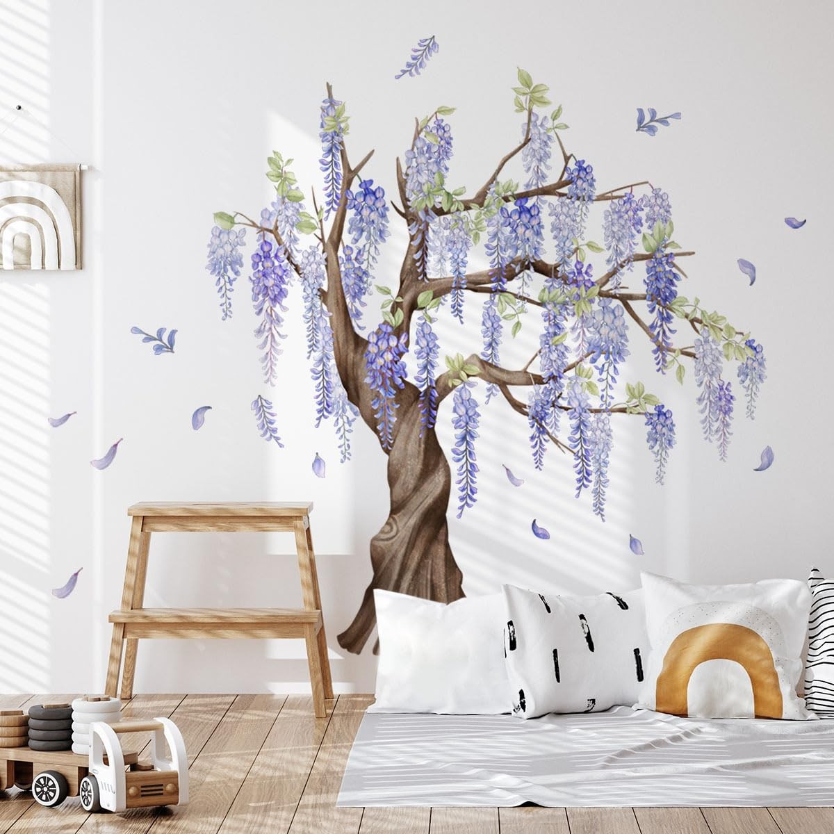 Wisteria Tree Wall Decal, Removable Wall Stickers, 41.73 x 38.18 inches