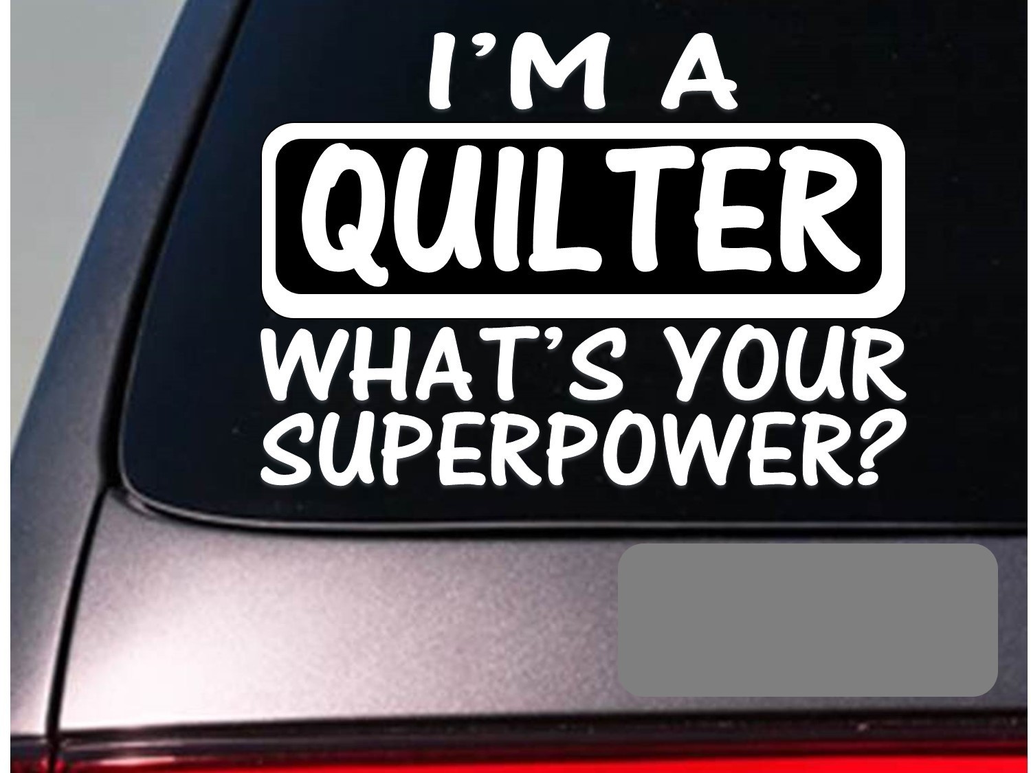I’m a quilter sticker decal *E172* quilt quilting needle stand blanket