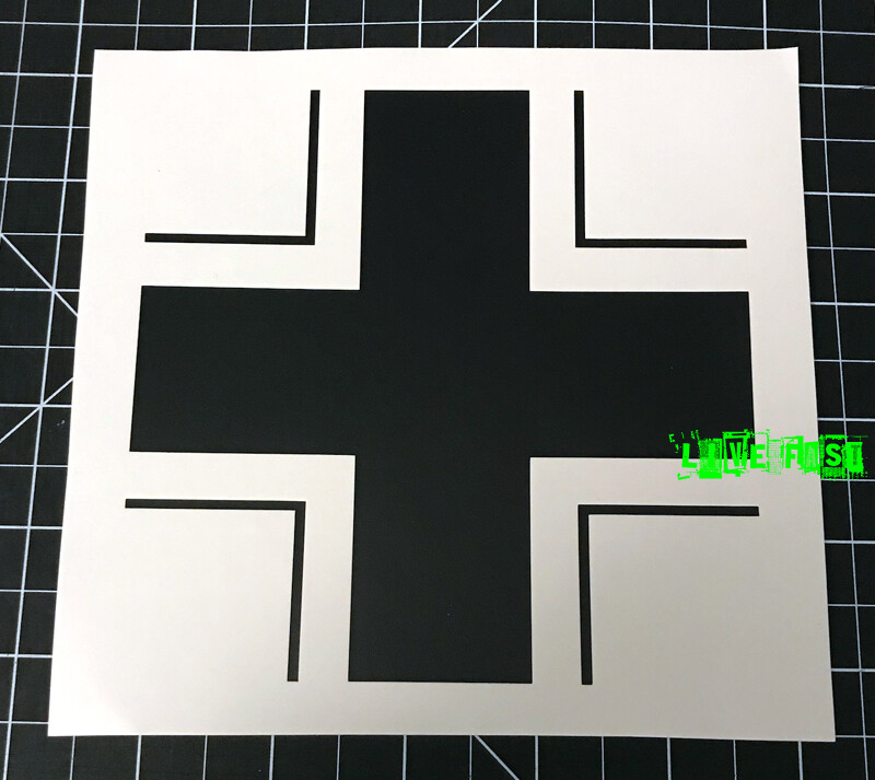 GERMAN BALKENKREUZ WEHRMACHT IRON CROSS DECAL STICKER outlaw biker ww2 regalia