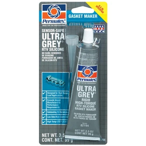 NEW PERMATEX GREY RTV GASKET MAKER 3.5 OZ