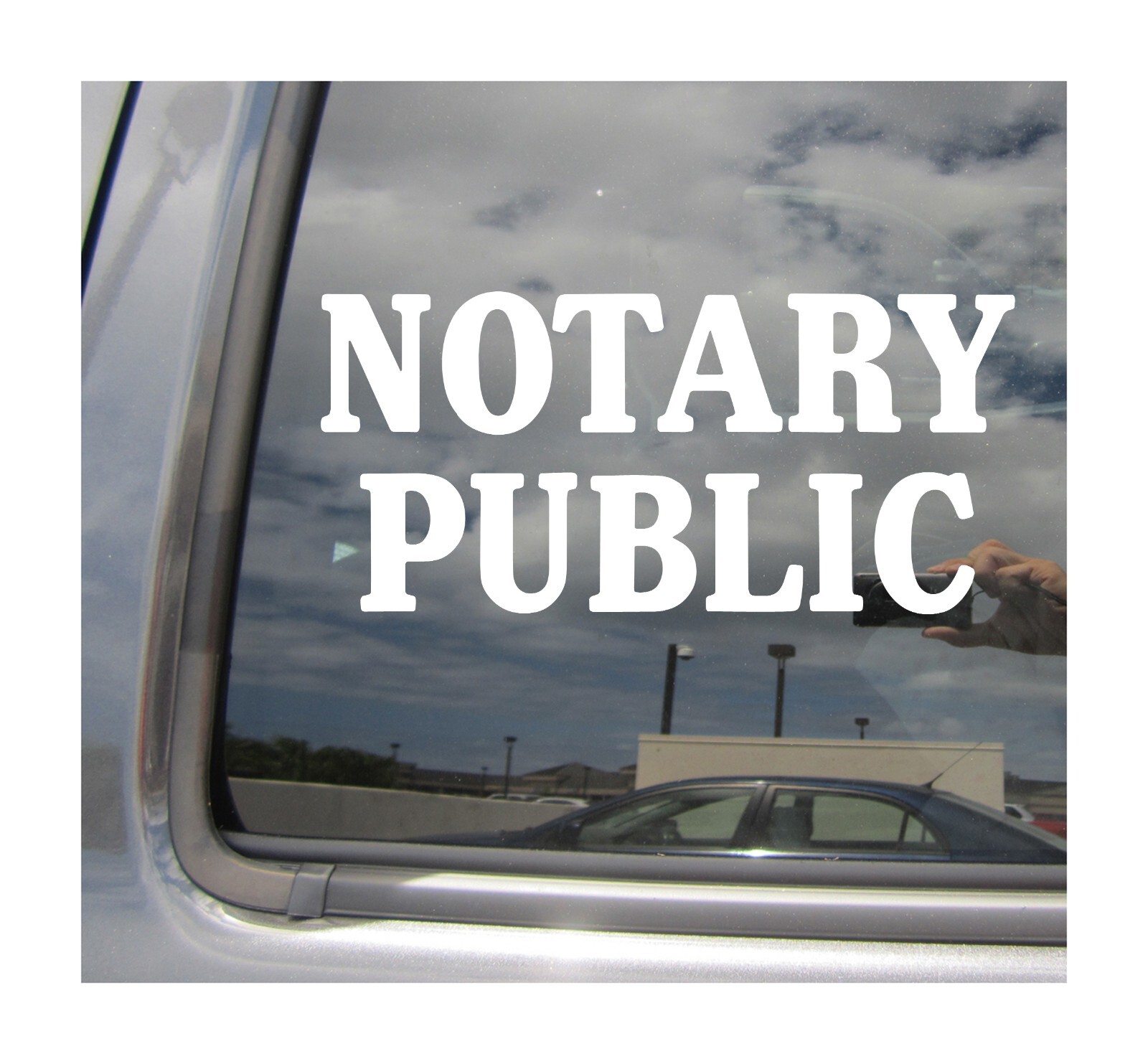 Notary Public – Sign Business Store Glass Door Vinyl Decal Window Sticker 10676