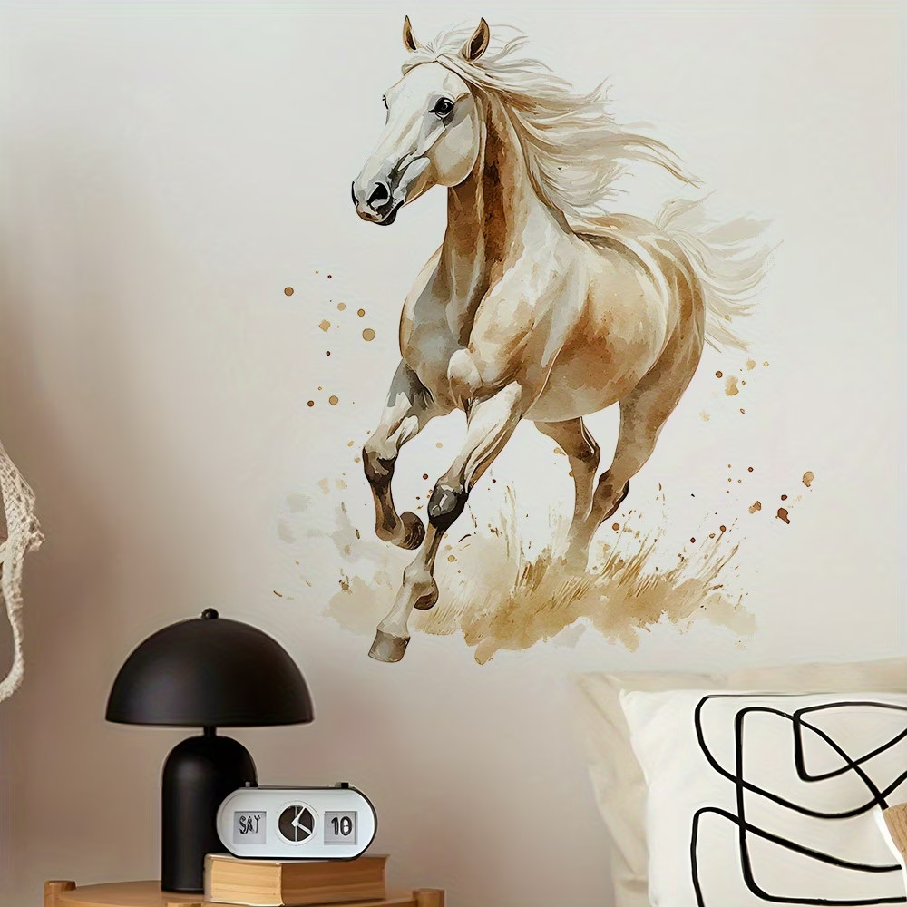 Animal Watercolor Galloping Horse Wall Sticker Home Decoration New Fashion