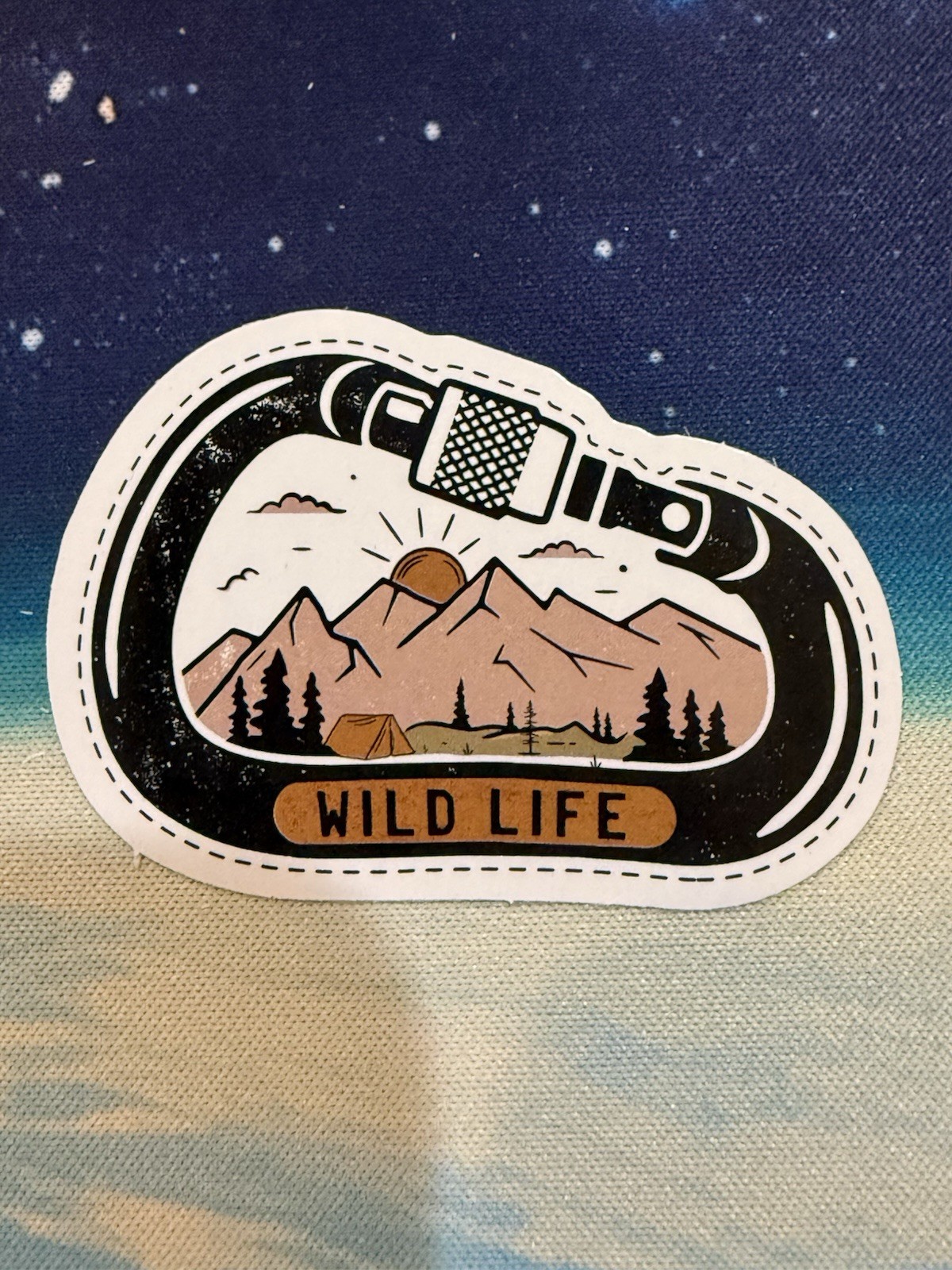Outdoors Hiking Camping Adventure Nature Mountain Forest Trail Sticker Decal