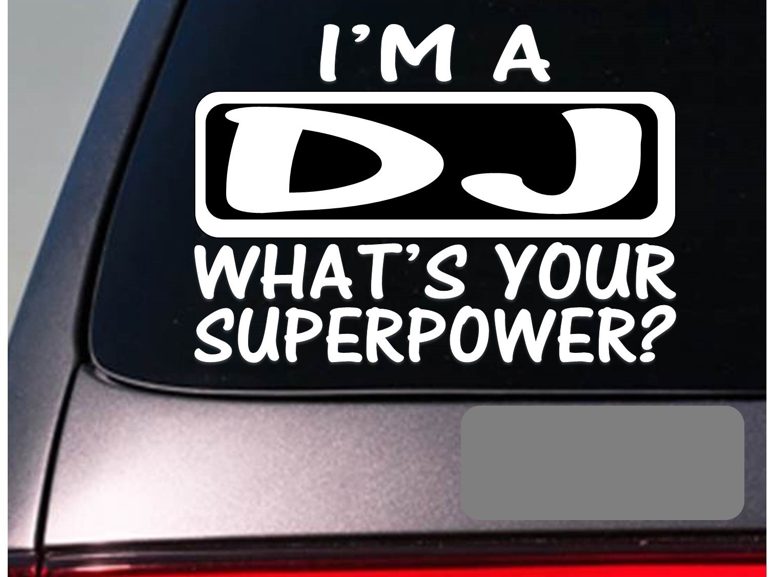 I’m a DJ sticker decal *E165* turntables disc jockey pary