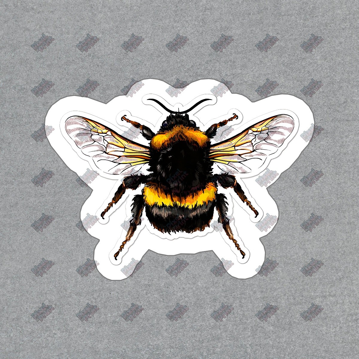 Colorful Bumblebee Vinyl Sticker Nature Decal for Laptops, Water #180527