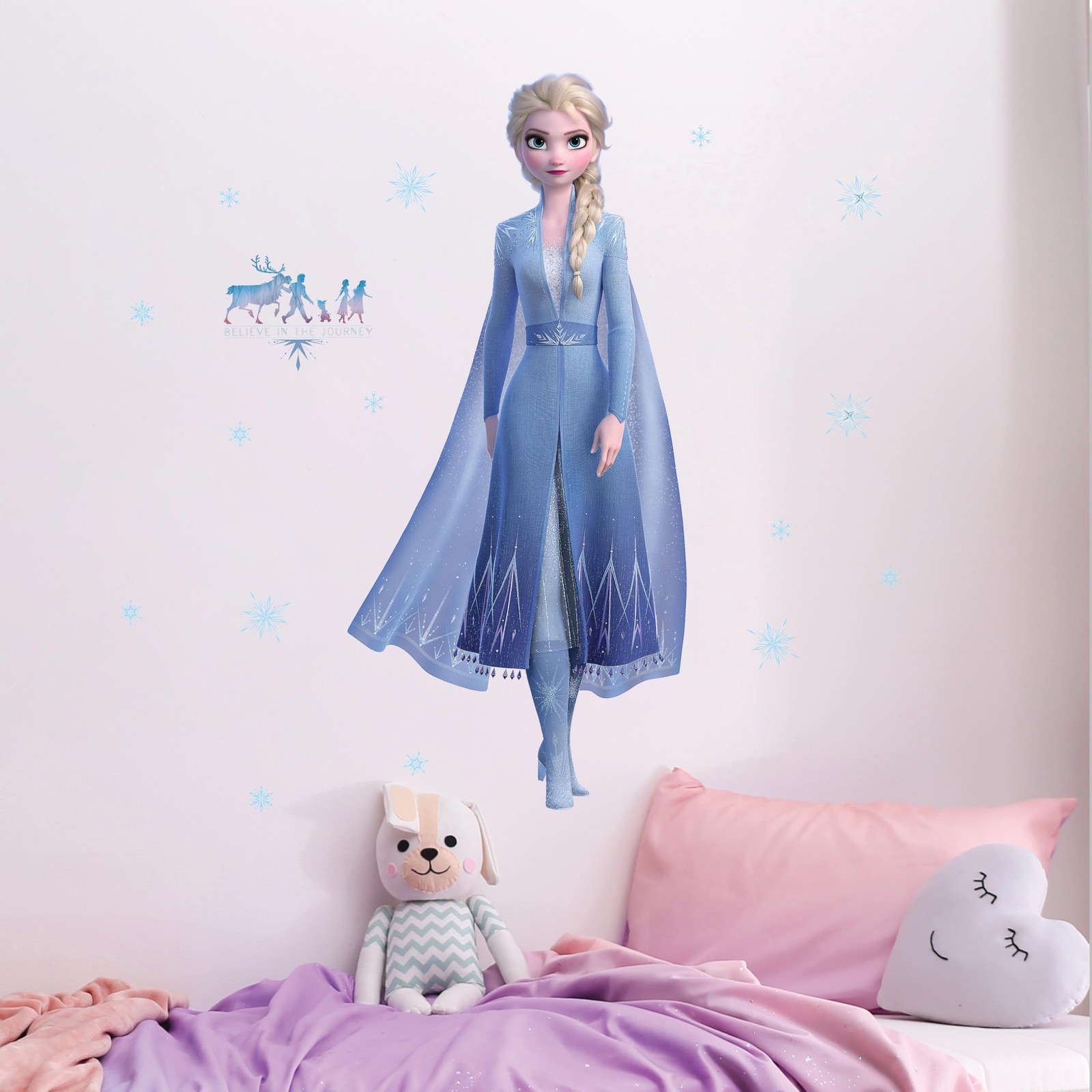 Disney Frozen Elsa Wall Decals – 33″ Princess Elsa Wall Vinyl Stickers Bedroo…