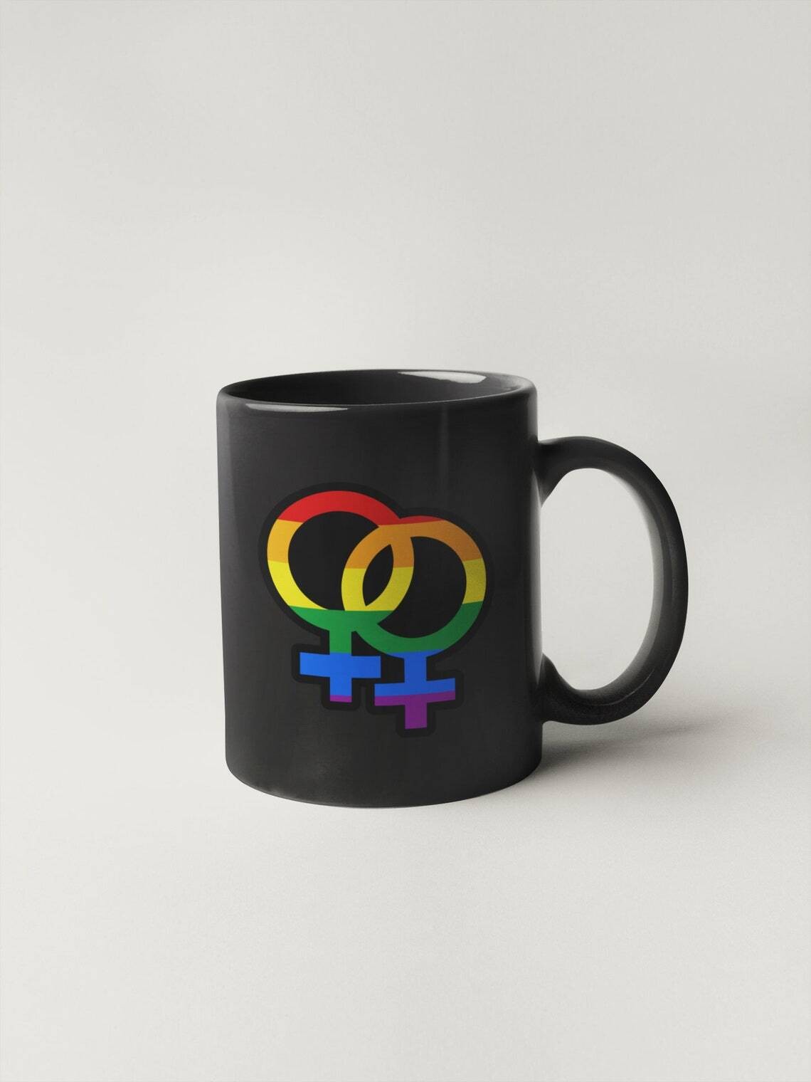 Double Female Gender Symbol Sticker Decal Pride Flag LGBTQ Gay Lesbian Community