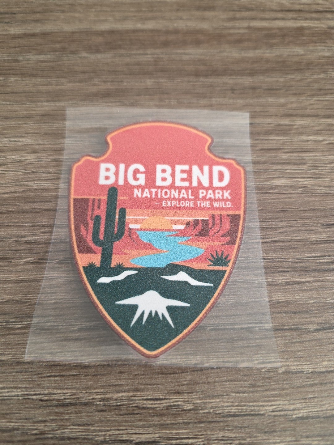 Big Bend National Park UVDTF Decal Sticker Waterproof Raised Made In The USA