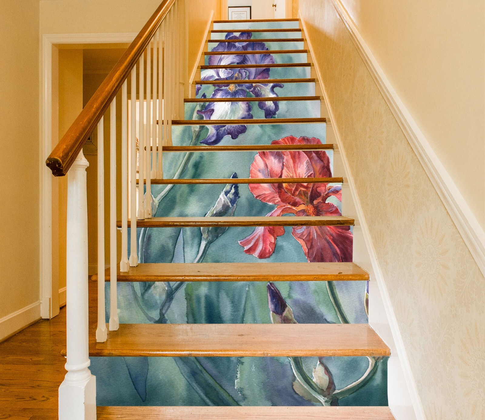 3D Art Flower 259 Stair Risers Decoration Photo Mural Vinyl Decal Wallpaper