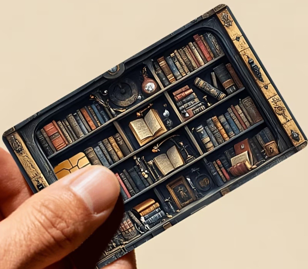Books Library Pages Design Debit Credit Bank Card Skin Sticker NEW