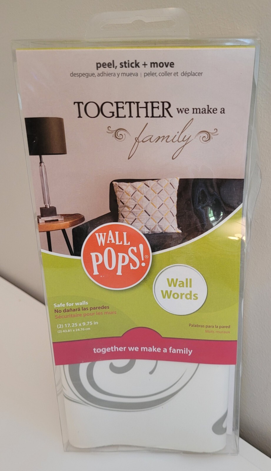 WallPops • Together We Make a Family • Wall Decal Words Peel And Stick Wall Art