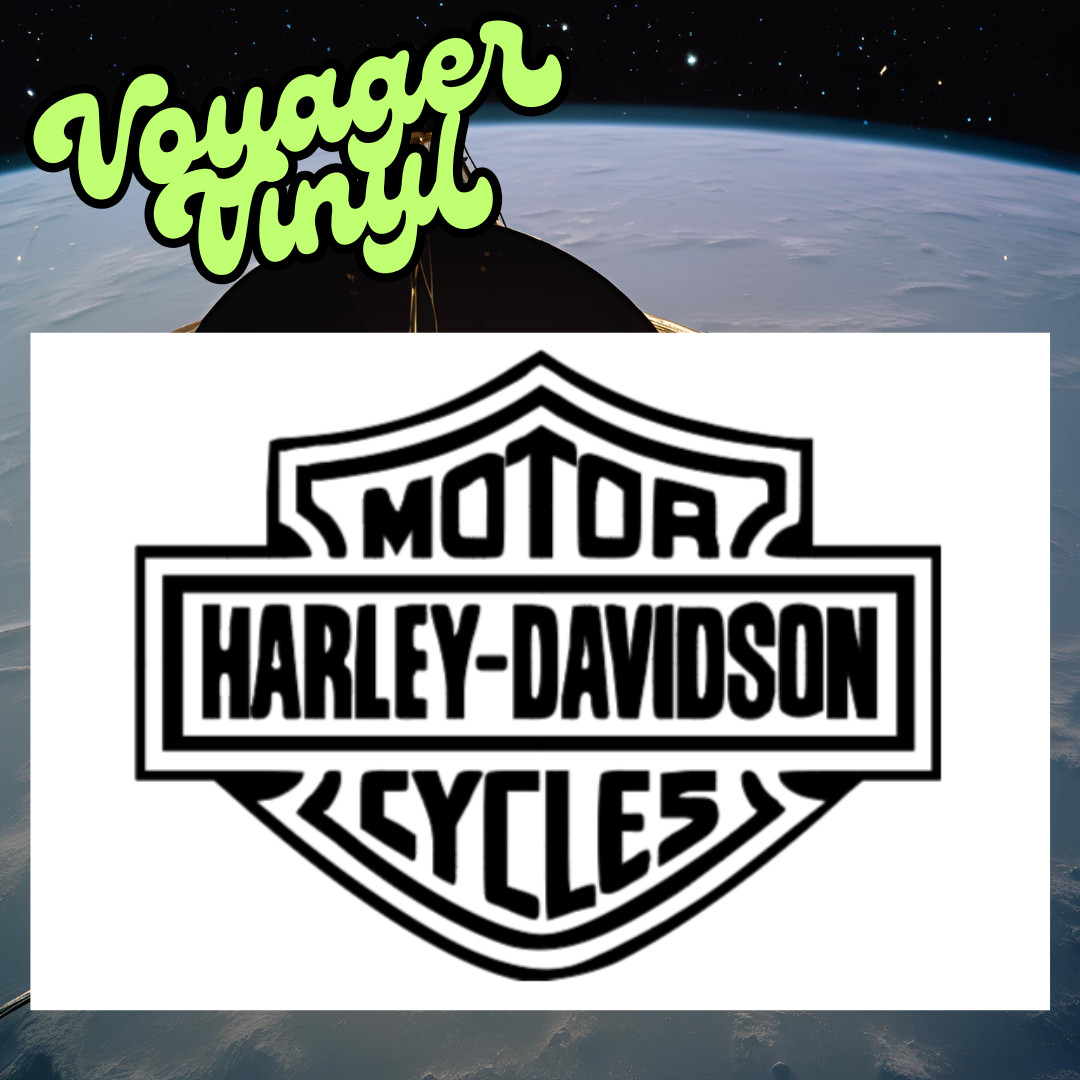 Harley Davidson Motorcycle Badge Die-Cut Premium Vinyl Decal.