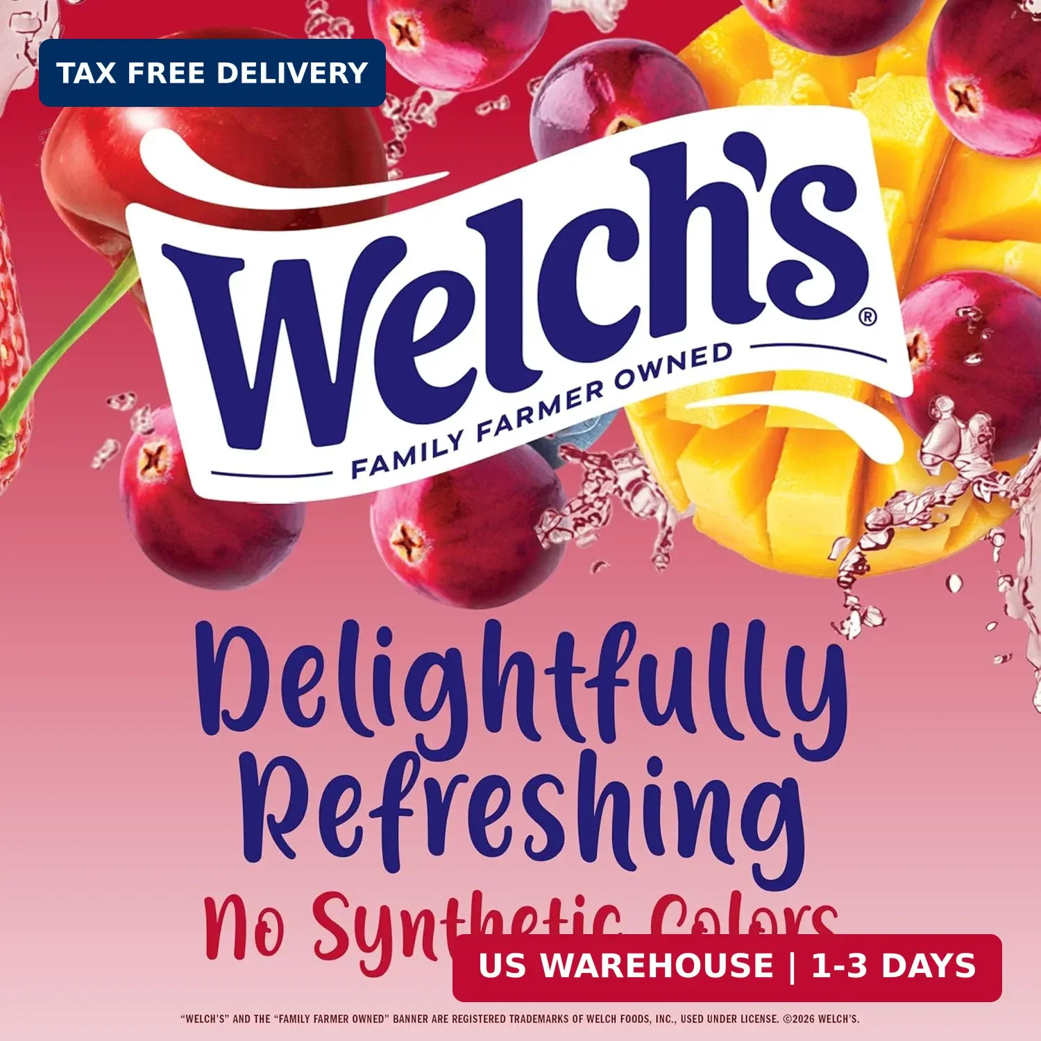 Welch’s Singles To Go! Cranberry Variety Pack Drink Mix, Sugar Free Water Flavor