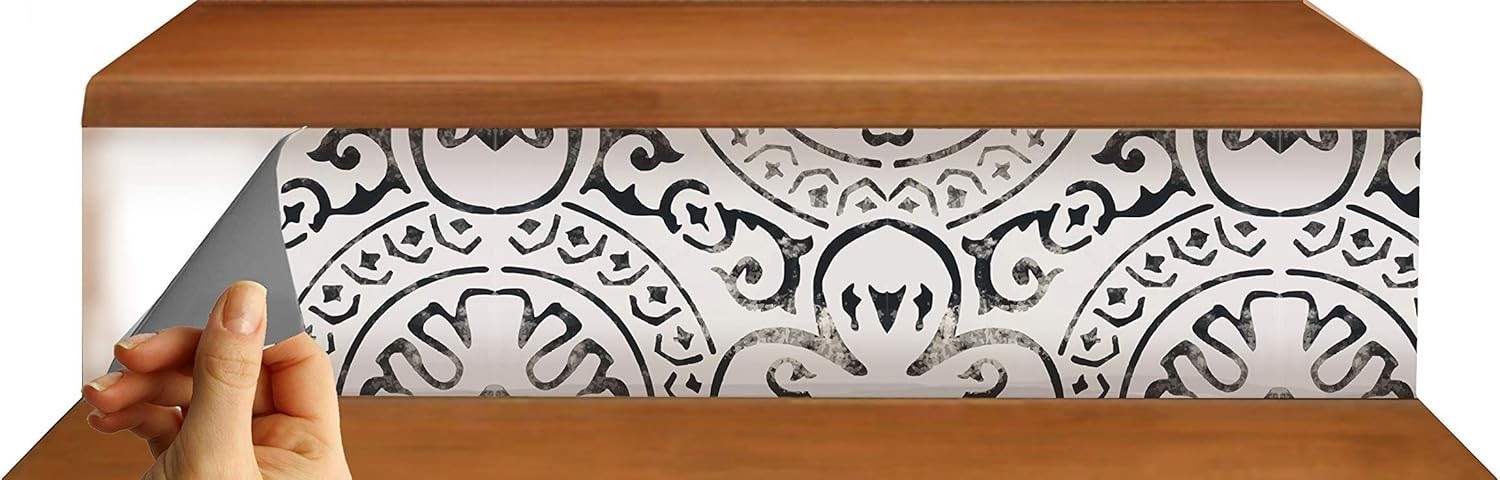 Stair Riser Strip Peel and Stick Vinyl Decal Self-Adhesive Easy to Trim
