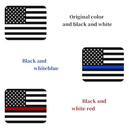 2 Pack Rear Middle Window American Flag Decal for Chevy Silverado/GMC Sierra
