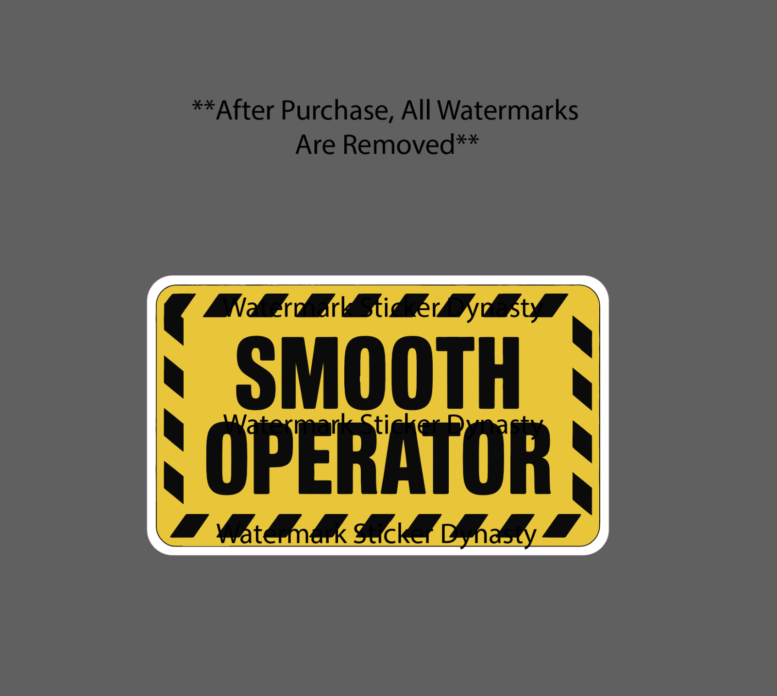 Smooth Operator Sticker Waterproof Decal Work Caution Construction Gift NEW